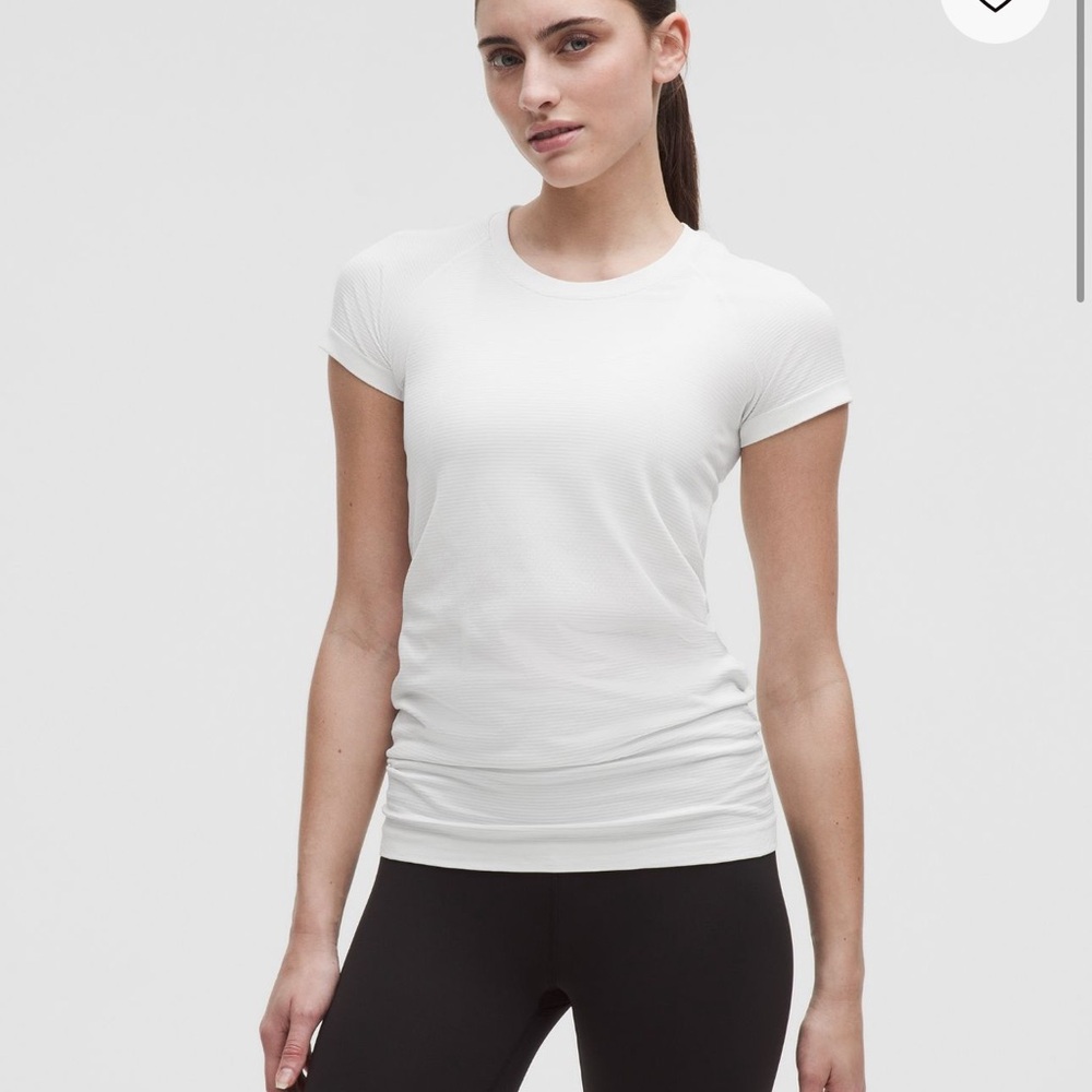 lululemon athletica White Short Sleeve Crew Tee